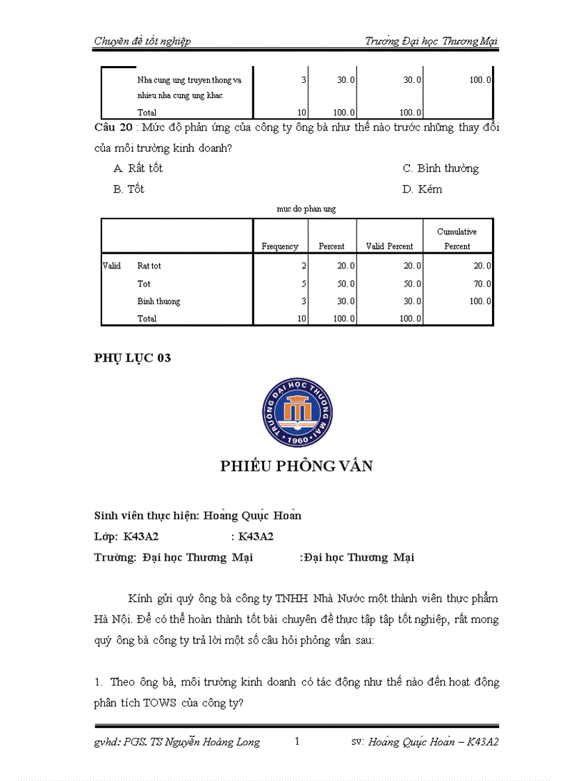 image for page Phân tích TOWS chiến lược phát triển thị trường của công ty TNHH nhà nước một thành viên thực phẩm Hà Nội 1