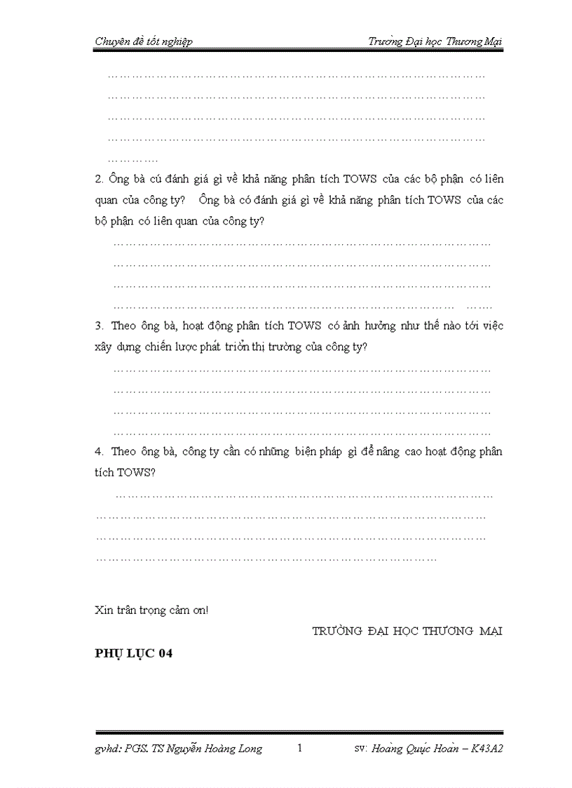 image for page Phân tích TOWS chiến lược phát triển thị trường của công ty TNHH nhà nước một thành viên thực phẩm Hà Nội 1