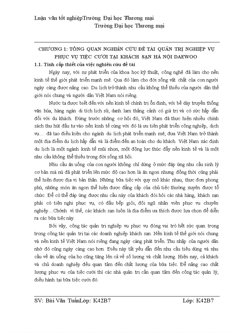 image for page Quản trị nghiệp vụ phục vụ tiệc cưới tại khách sạn Hà Nội Daewoo