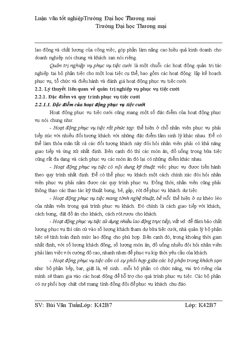 image for page Quản trị nghiệp vụ phục vụ tiệc cưới tại khách sạn Hà Nội Daewoo