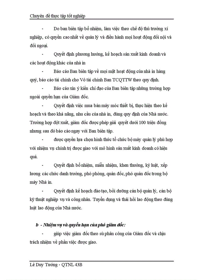 image for page Một số giải pháp nhằm hoàn thiện cơ cấu tổ chức bộ máy quản lý tại công ty In Tạp chí Cộng Sản 1