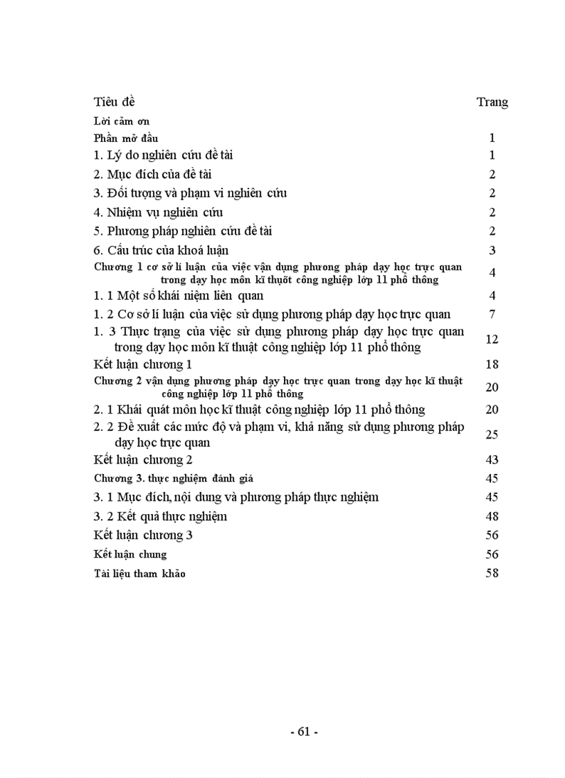 image for page Vận dụng phương pháp dạy học trực quan trong dạy học môn kĩ thuật công nghiệp lớp 11 phổ thông