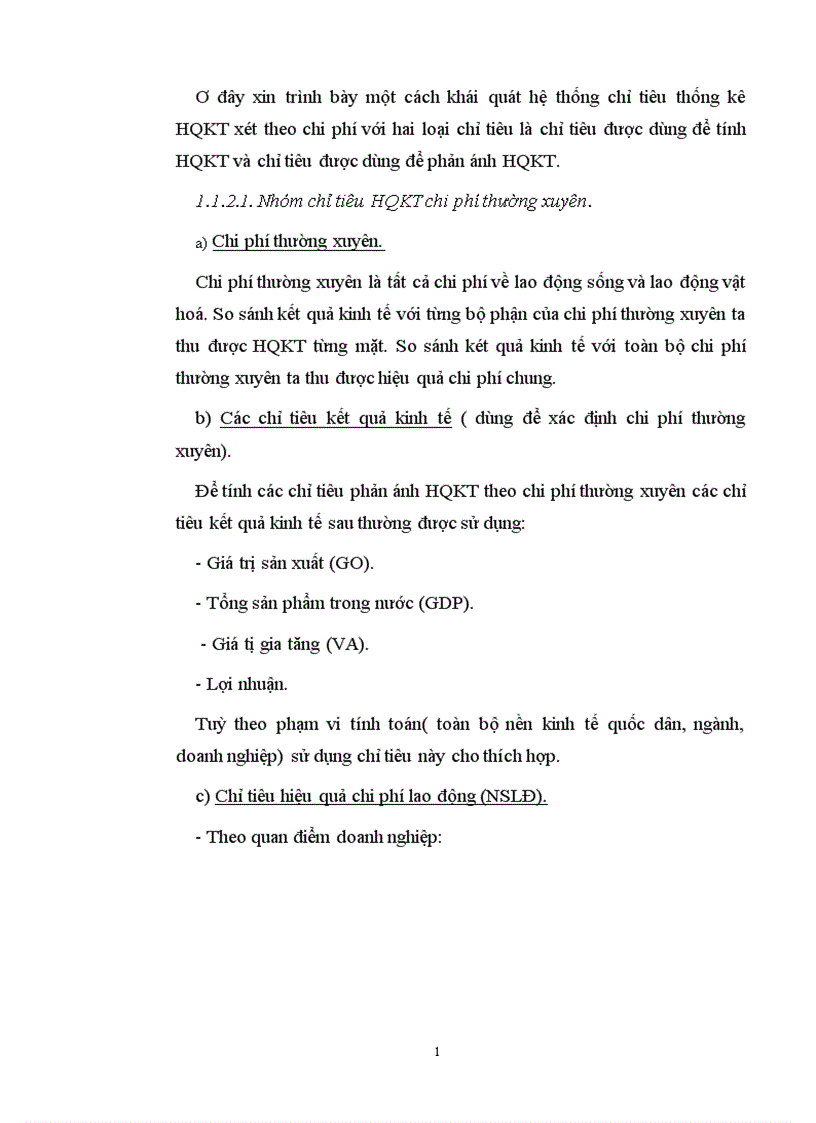 image for page Sử dụng một số phương pháp thống kê phân tích hiệu quả sử dụng lao động trong Công nghiệp 1