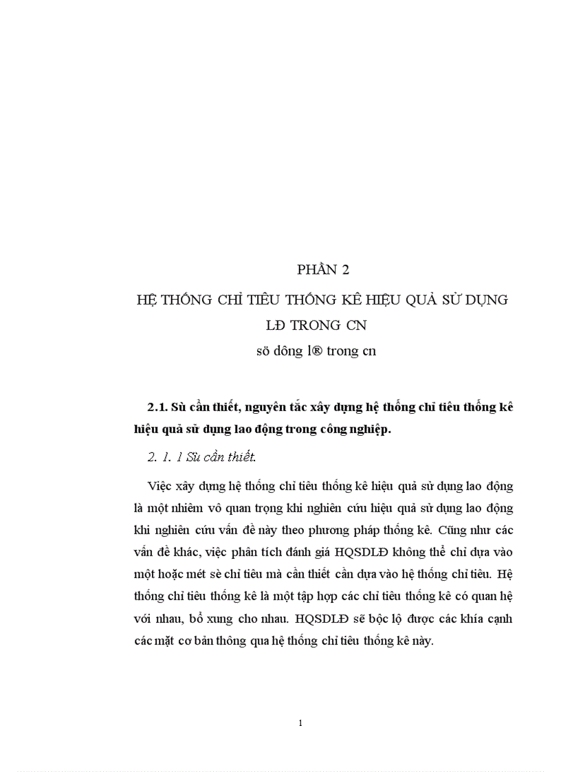 image for page Sử dụng một số phương pháp thống kê phân tích hiệu quả sử dụng lao động trong Công nghiệp 1