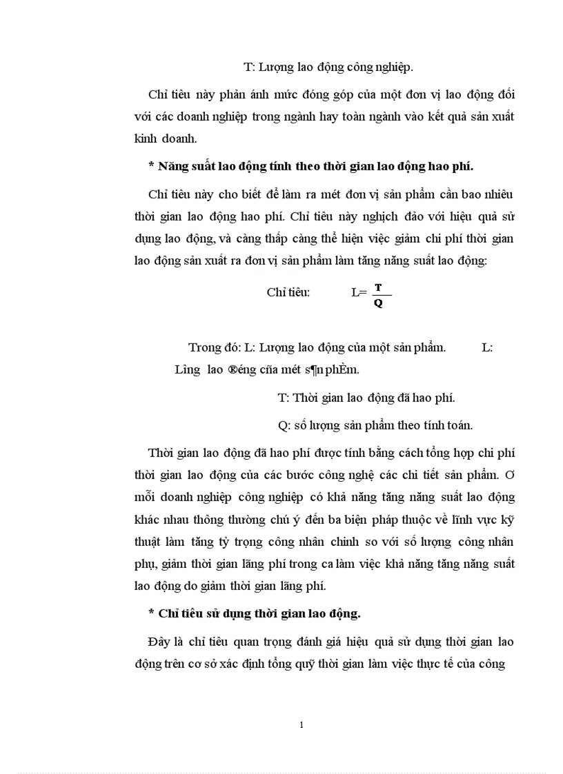 image for page Sử dụng một số phương pháp thống kê phân tích hiệu quả sử dụng lao động trong Công nghiệp 1