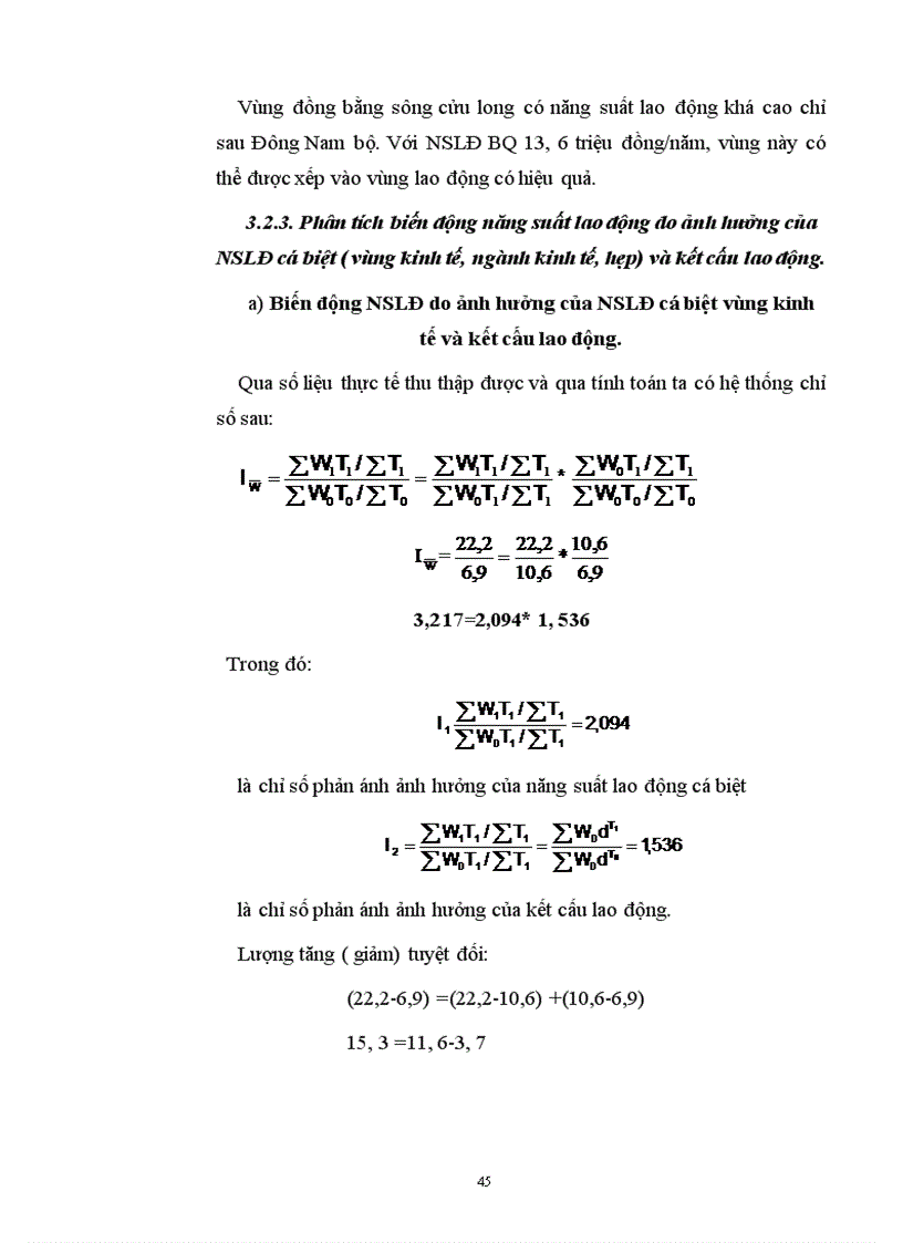 image for page Sử dụng một số phương pháp thống kê phân tích hiệu quả sử dụng lao động trong Công nghiệp 1