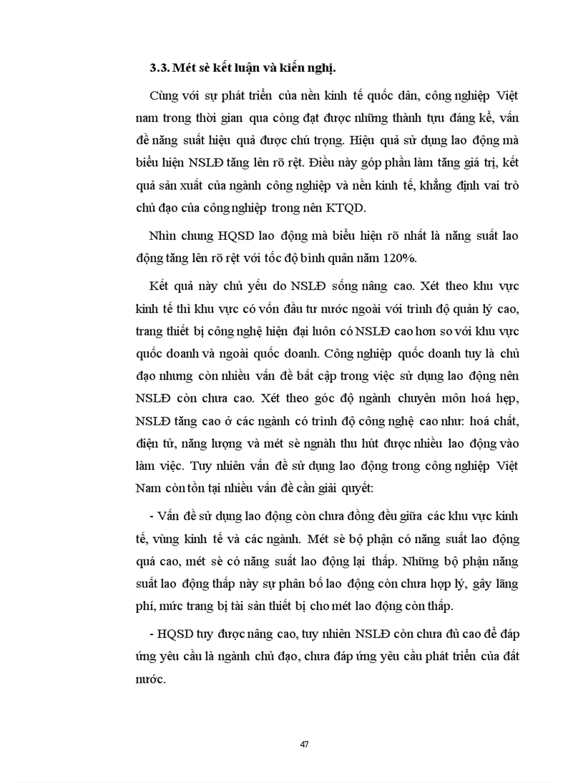 image for page Sử dụng một số phương pháp thống kê phân tích hiệu quả sử dụng lao động trong Công nghiệp 1