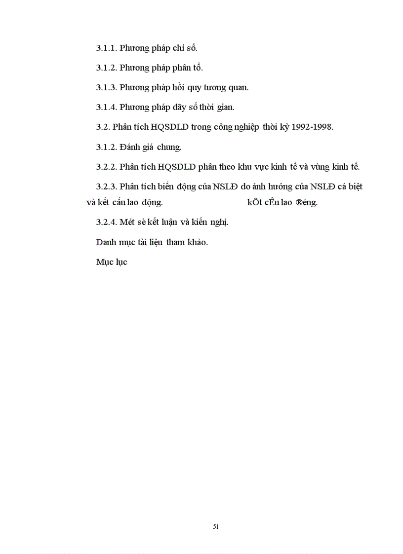 image for page Sử dụng một số phương pháp thống kê phân tích hiệu quả sử dụng lao động trong Công nghiệp 1