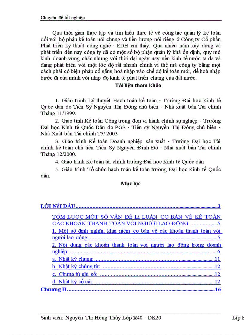 image for page Kế toán và các khoản thanh toán với người lao động tại Công ty Cổ phần Phát triển kỹ thuật công nghệ EDH 1