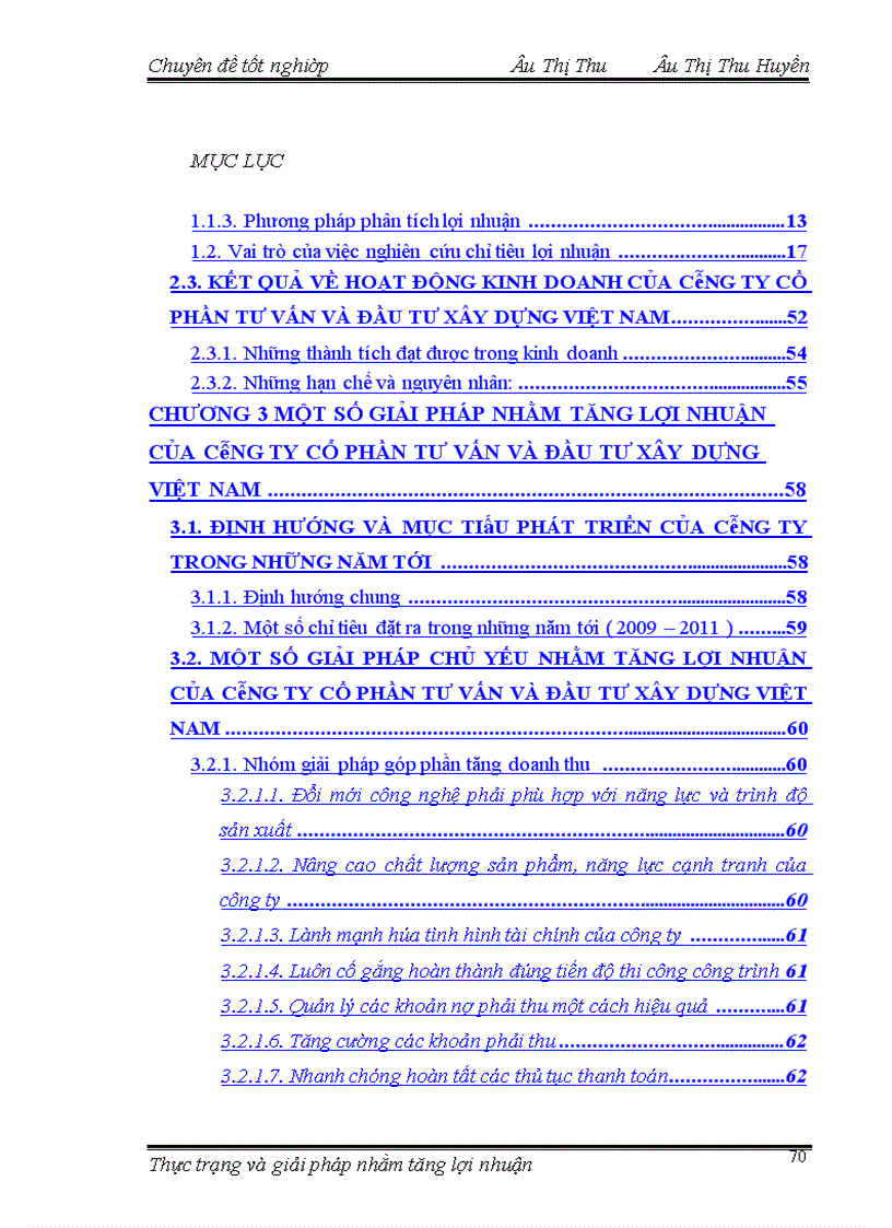 image for page Thực trạng và giải pháp nhằm làm tăng lợi nhuận của công ty cổ phần tư vấn và đầu tư Xây Dựng Việt Nam