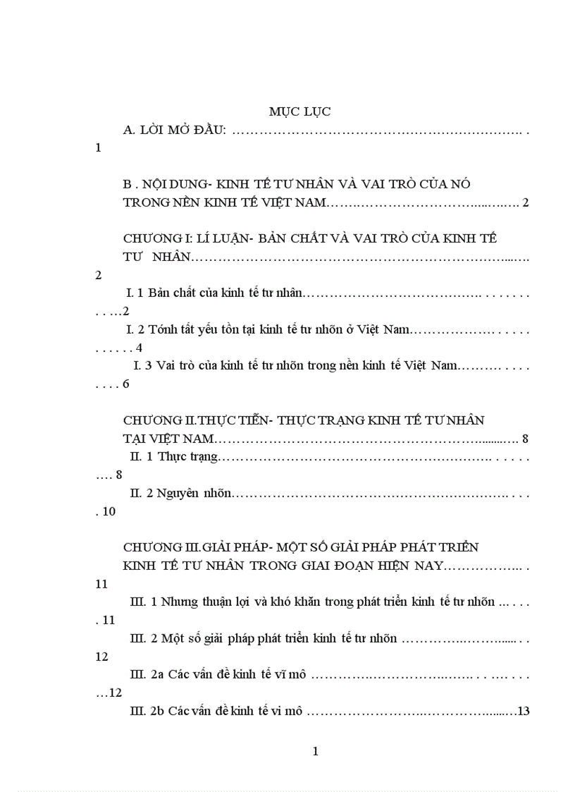 image for page Kinh tế tư nhân và vai trò của nó trong nền kinh tế Việt Nam 1