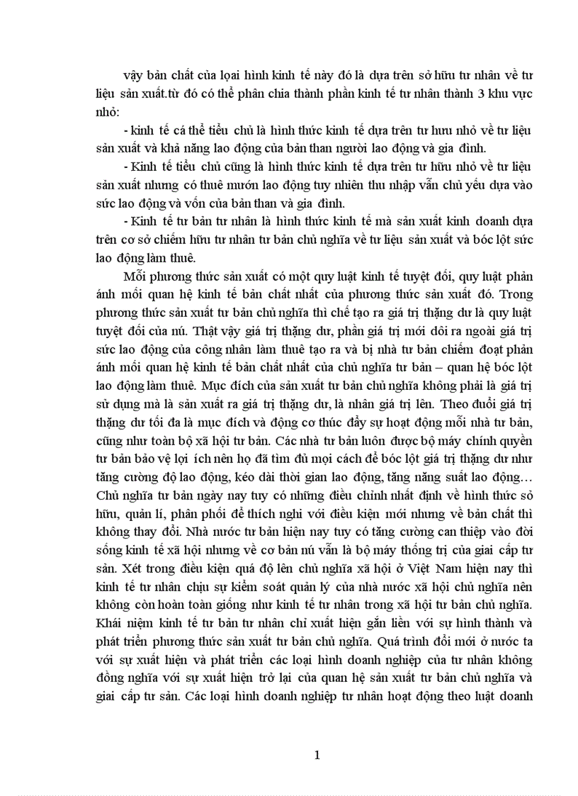 image for page Kinh tế tư nhân và vai trò của nó trong nền kinh tế Việt Nam 1