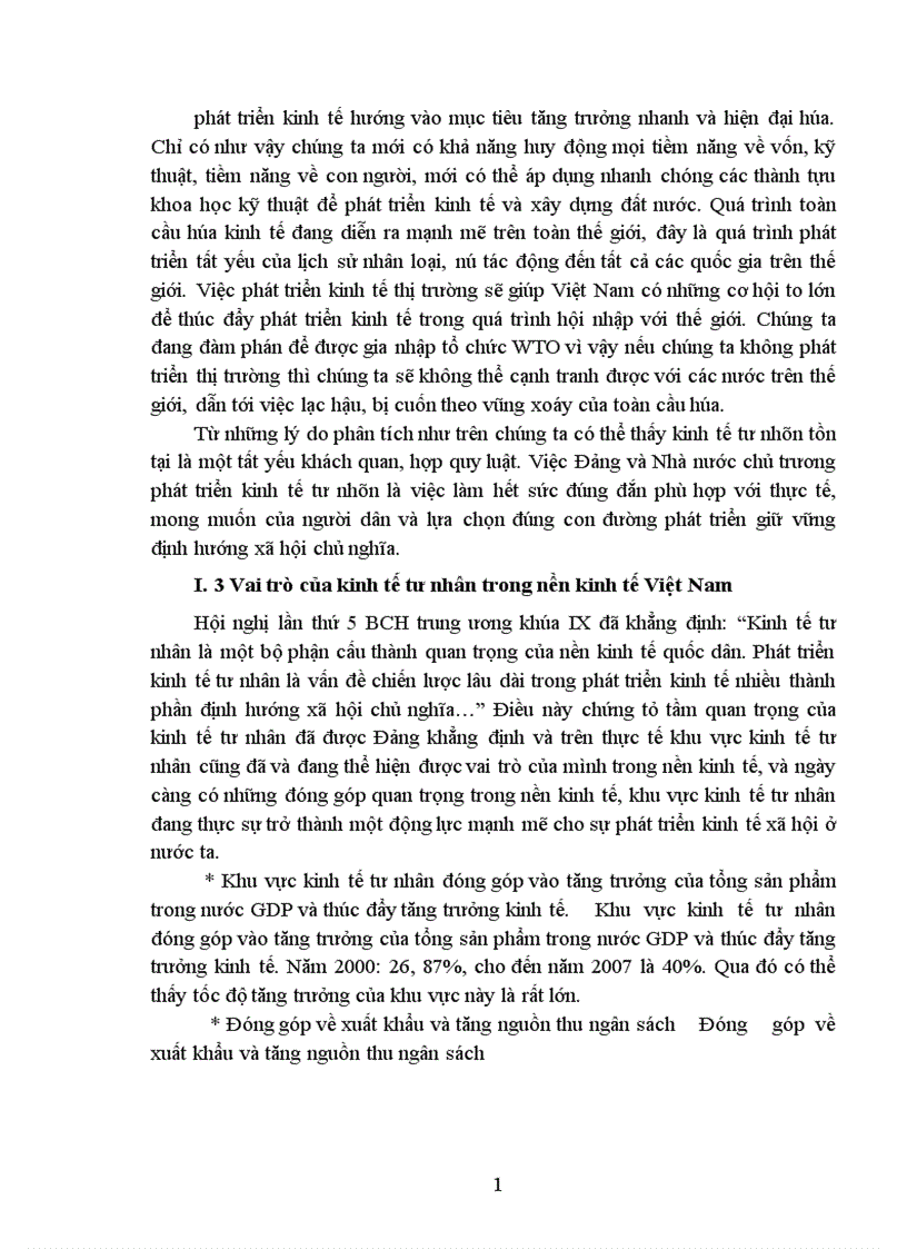 image for page Kinh tế tư nhân và vai trò của nó trong nền kinh tế Việt Nam 1