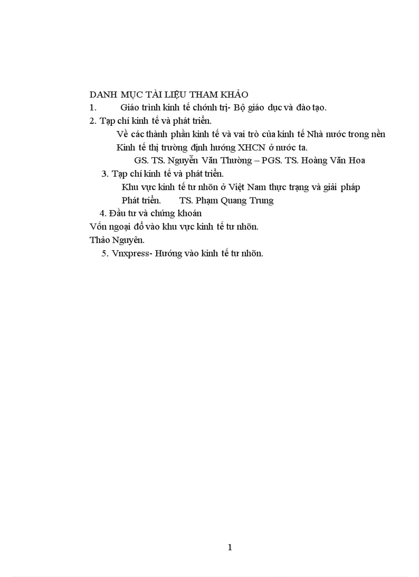 image for page Kinh tế tư nhân và vai trò của nó trong nền kinh tế Việt Nam 1