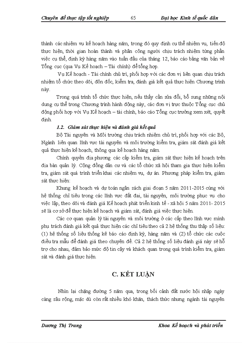 image for page Kinh tế hóa ngành trong xây dựng và tổ chức thực hiện kế hoạch 5 năm của Bộ Tài nguyên và môi trường
