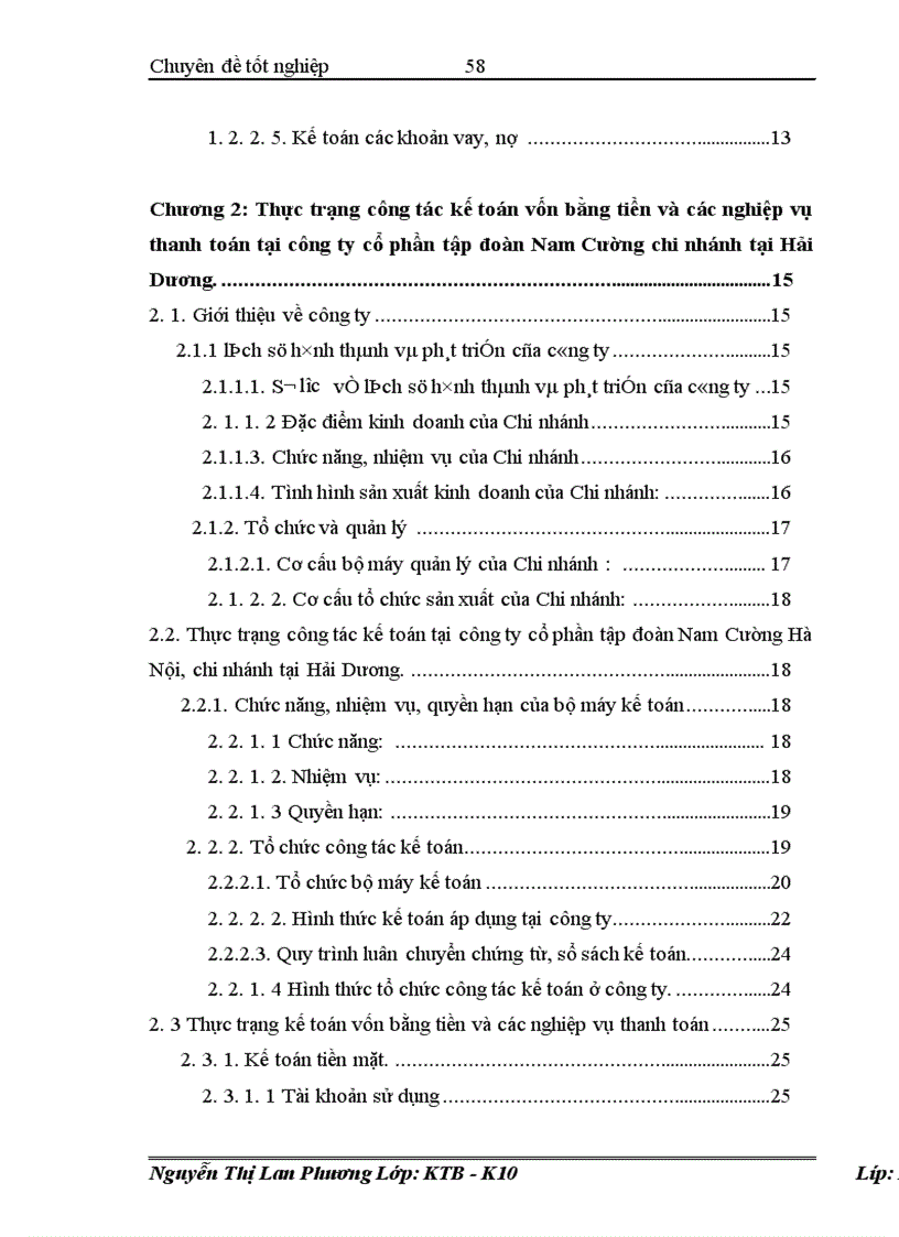 image for page Kế toán vốn bằng tiền và các nghiệp vụ thanh toán tại công ty cổ phần tập đoàn Nam Cường Hà Nội Chi nhánh Hải Dương 1