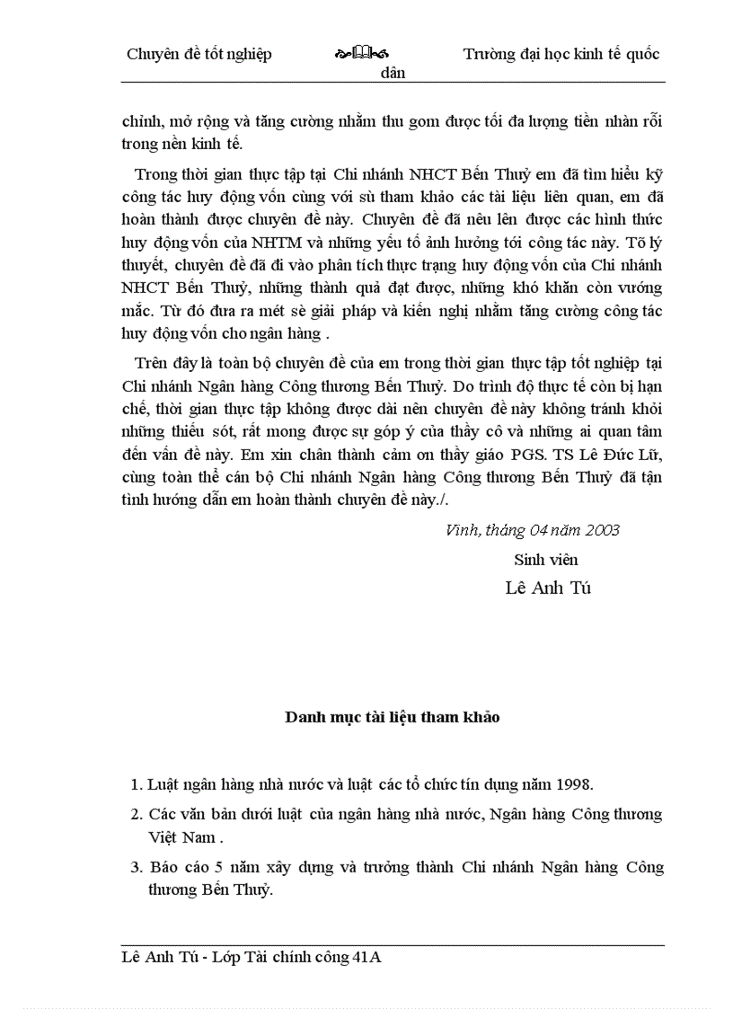 image for page Giải pháp tăng cường huy động vốn tại chi nhánh Ngân hàng Công Thương Bến Thuỷ Thành Phố Vinh Tỉnh Nghệ An 1