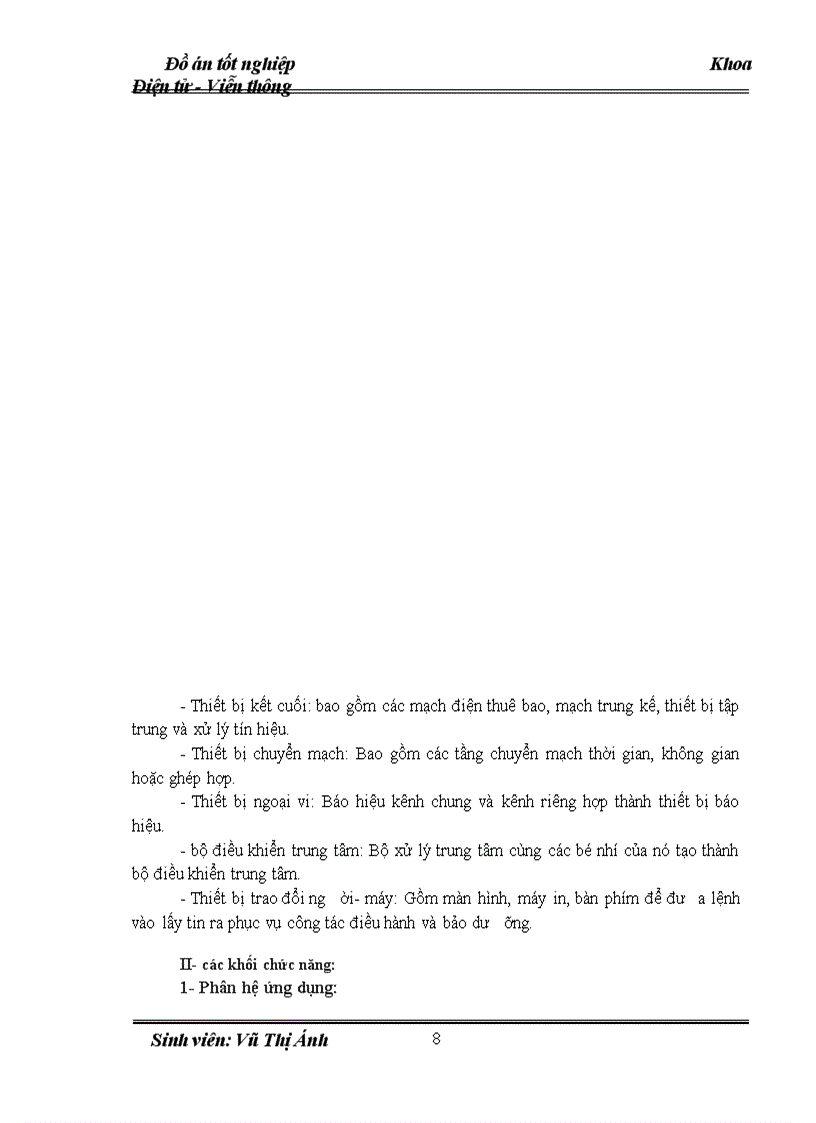 image for page Phân tích nhiệm vụ các khối chức năng của tổng đài SPC