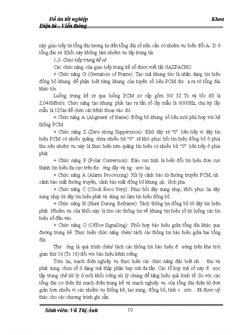 image for page Phân tích nhiệm vụ các khối chức năng của tổng đài SPC