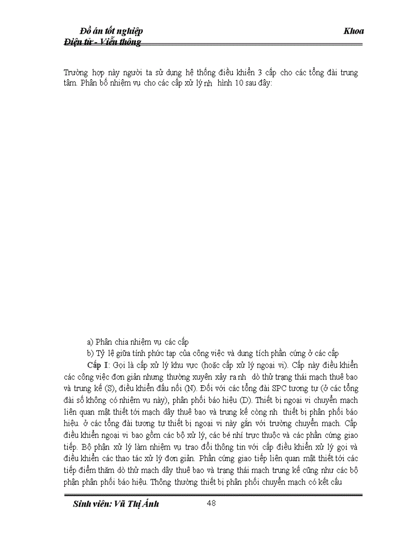 image for page Phân tích nhiệm vụ các khối chức năng của tổng đài SPC