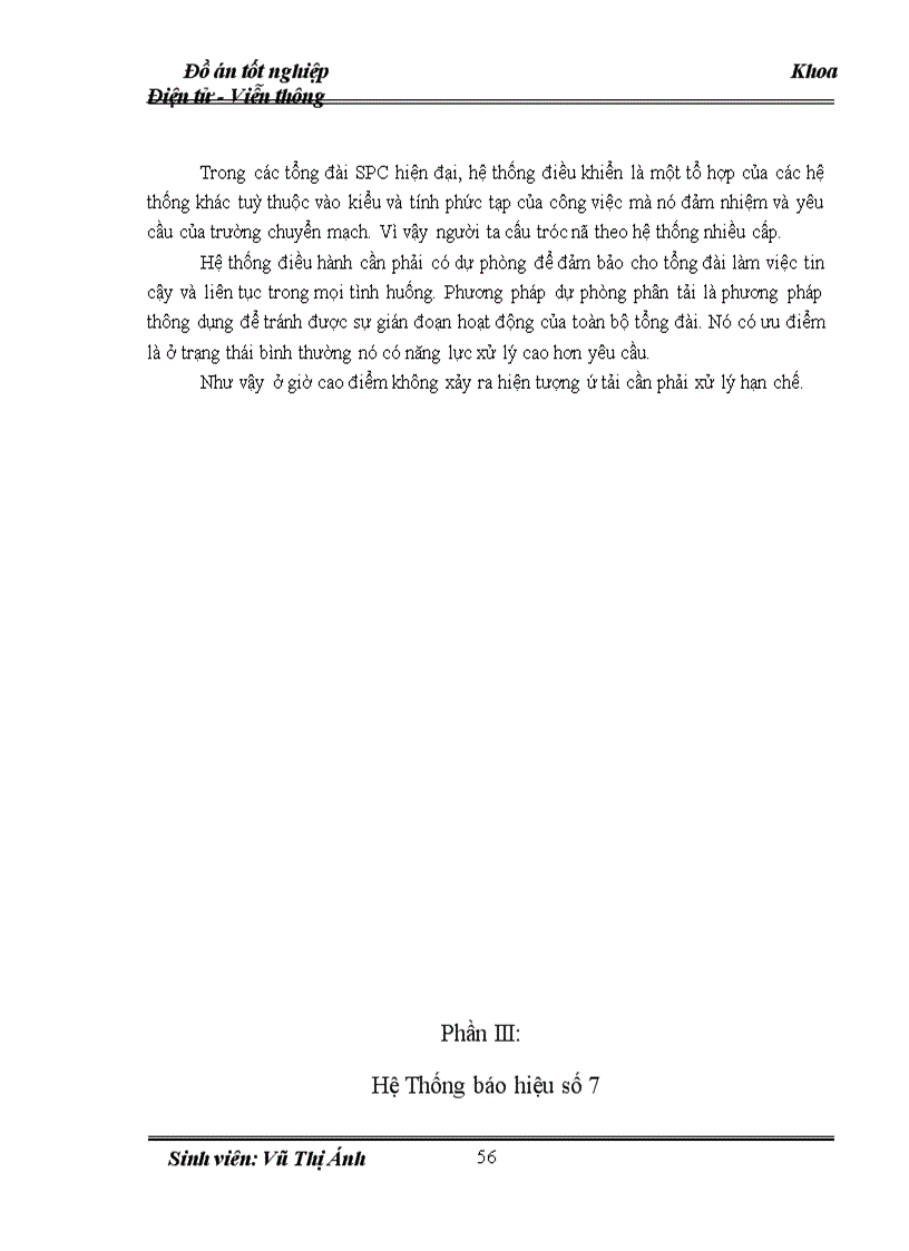 image for page Phân tích nhiệm vụ các khối chức năng của tổng đài SPC