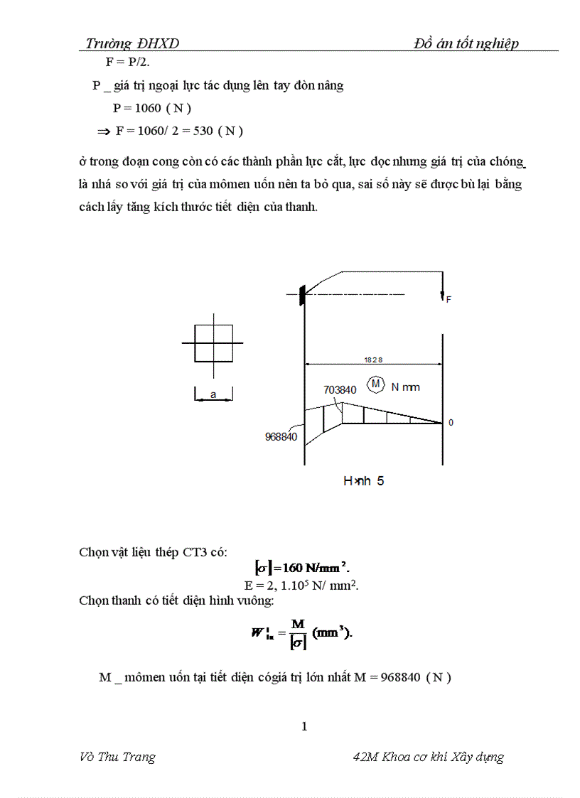 image for page Tính toán thiết kế hệ thống thuỷ lực dẫn động các cơ cấu