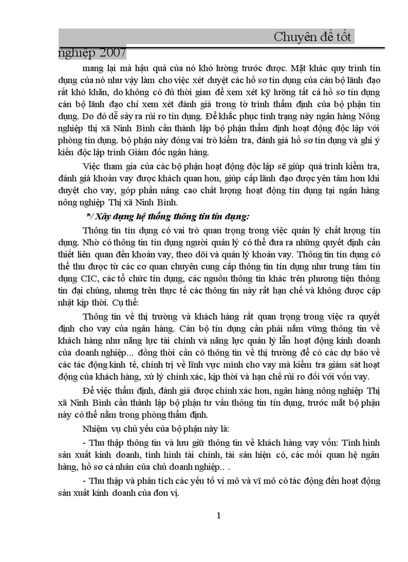 image for page Nâng cao chất lượng tín dụng tại NHNo PTNT Thị xã Ninh bình