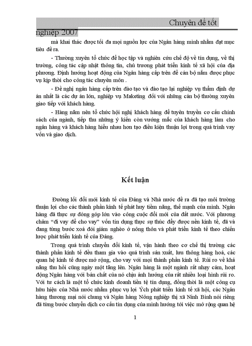 image for page Nâng cao chất lượng tín dụng tại NHNo PTNT Thị xã Ninh bình