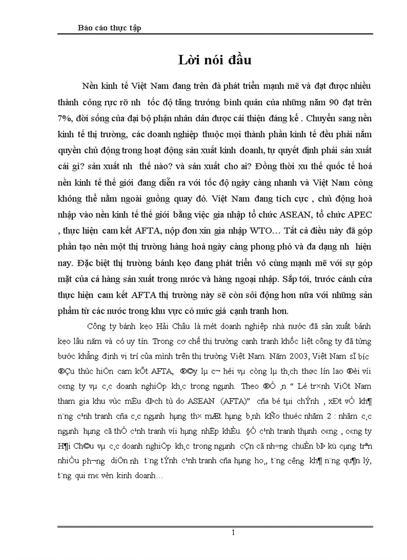 image for page Hoạt động sản xuất kinh doanh của Công ty bánh kẹo Hải Châu trong thời gian vừa qua