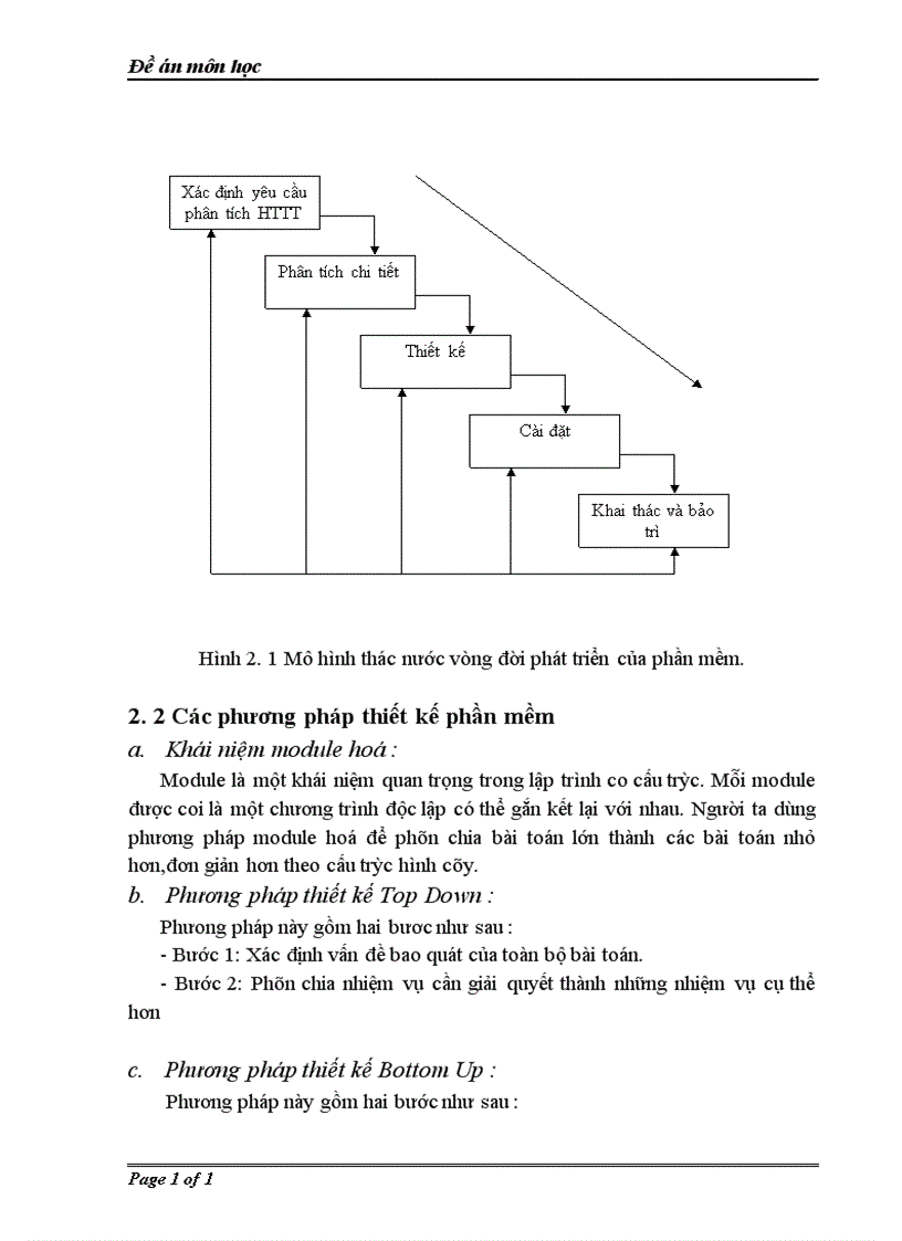image for page Đề án môn học Phân tích và thiết kế hệ thống thông tin quản lý kho
