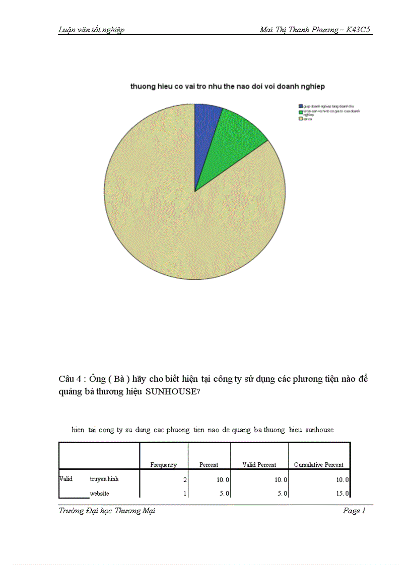 image for page Phát triển thương hiệu SUNHOUSE trên thị trường miền Bắc giai đoạn 2015