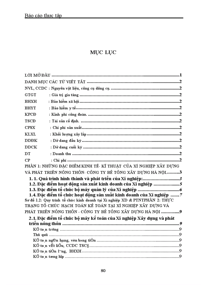 image for page Thực trạng tổ chức hạch toán kế toán tại Xí nghiệp Xây dựng và phát triển nông thôn Công ty Bê tông Xây dựng Hà Nội 1