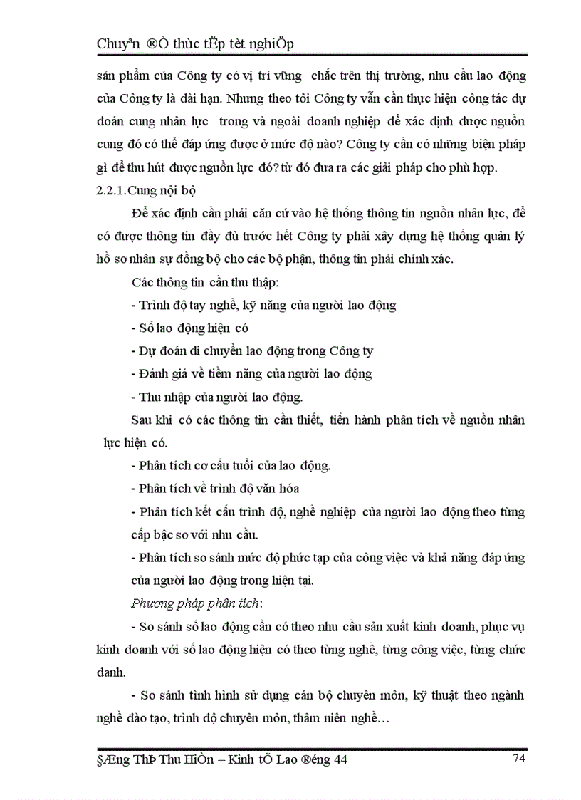 image for page Kế hoạch hoá nguồn nhân lực tại Công ty chế biến và kinh doanh than Hà Nội 1