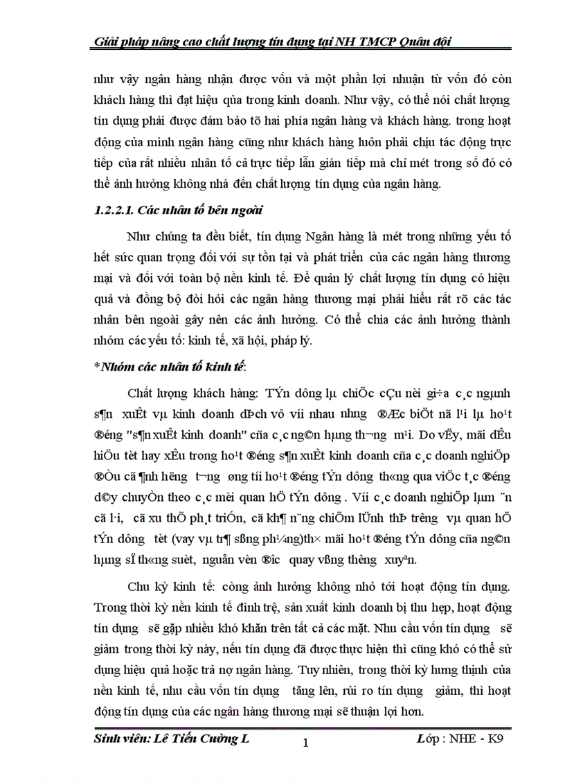 image for page Giải pháp nâng cao chất lượng tín dụng tại Ngân hàng thương mại cổ phần Quân đội 1