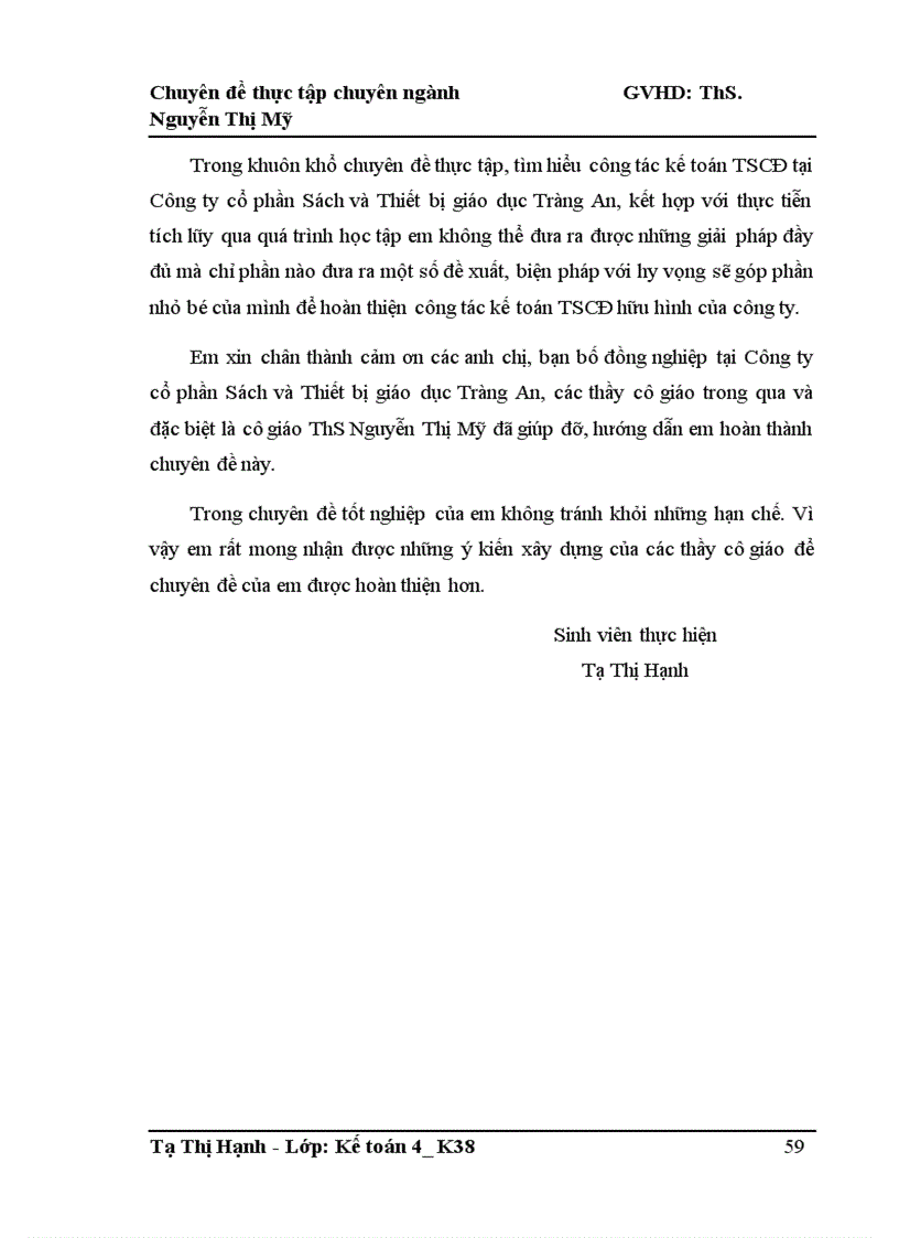 image for page Hoàn thiện kế toán tài sản cố định hữu hình tại Công ty cổ phần Sách và Thiết bị giáo dục Tràng An 1