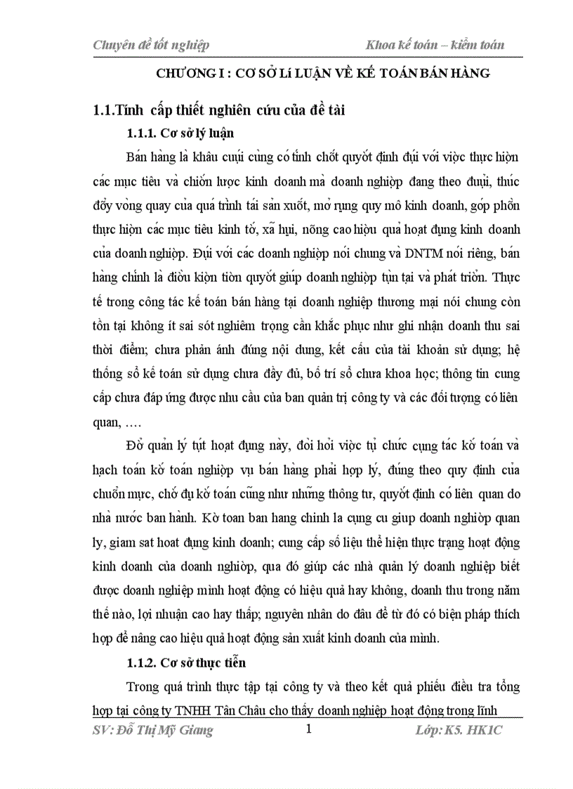 Báo cáo thực tập tổng hợp Kê toa n ba n ha ng Neo ta i công ty TNHH Tân Châu