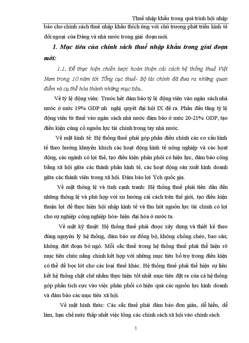 image for page Thuế nhập khẩu trong quá trình hội nhập 1