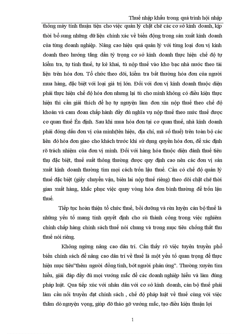 image for page Thuế nhập khẩu trong quá trình hội nhập 1