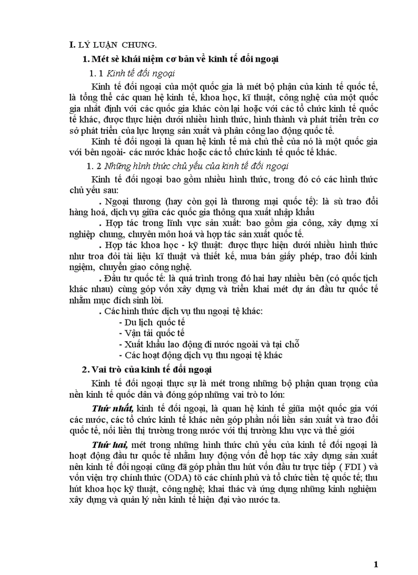 image for page Vấn đề mở rộng và nâng cao hiệu quả kinh tế đối ngoại 1