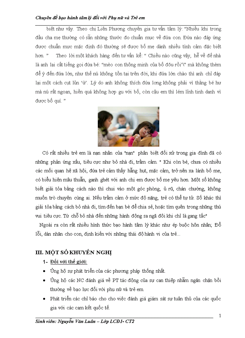 image for page Đánh giá thực trạng bạo hành tâm lý trong gia đình đối với phụ nữ và trẻ em