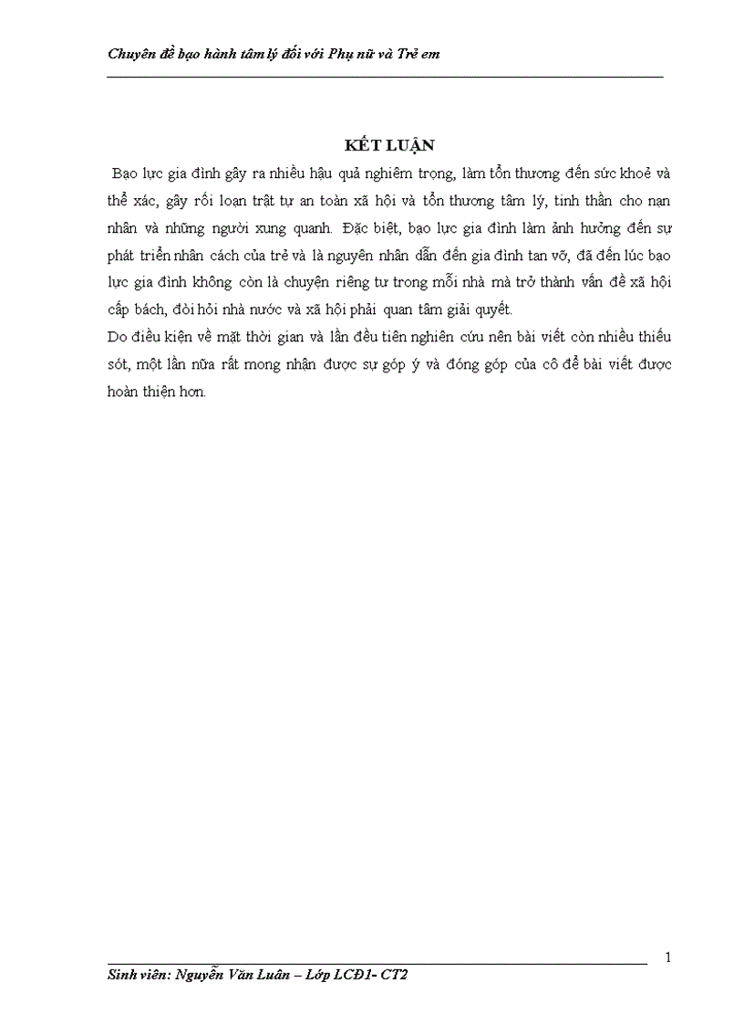 image for page Đánh giá thực trạng bạo hành tâm lý trong gia đình đối với phụ nữ và trẻ em