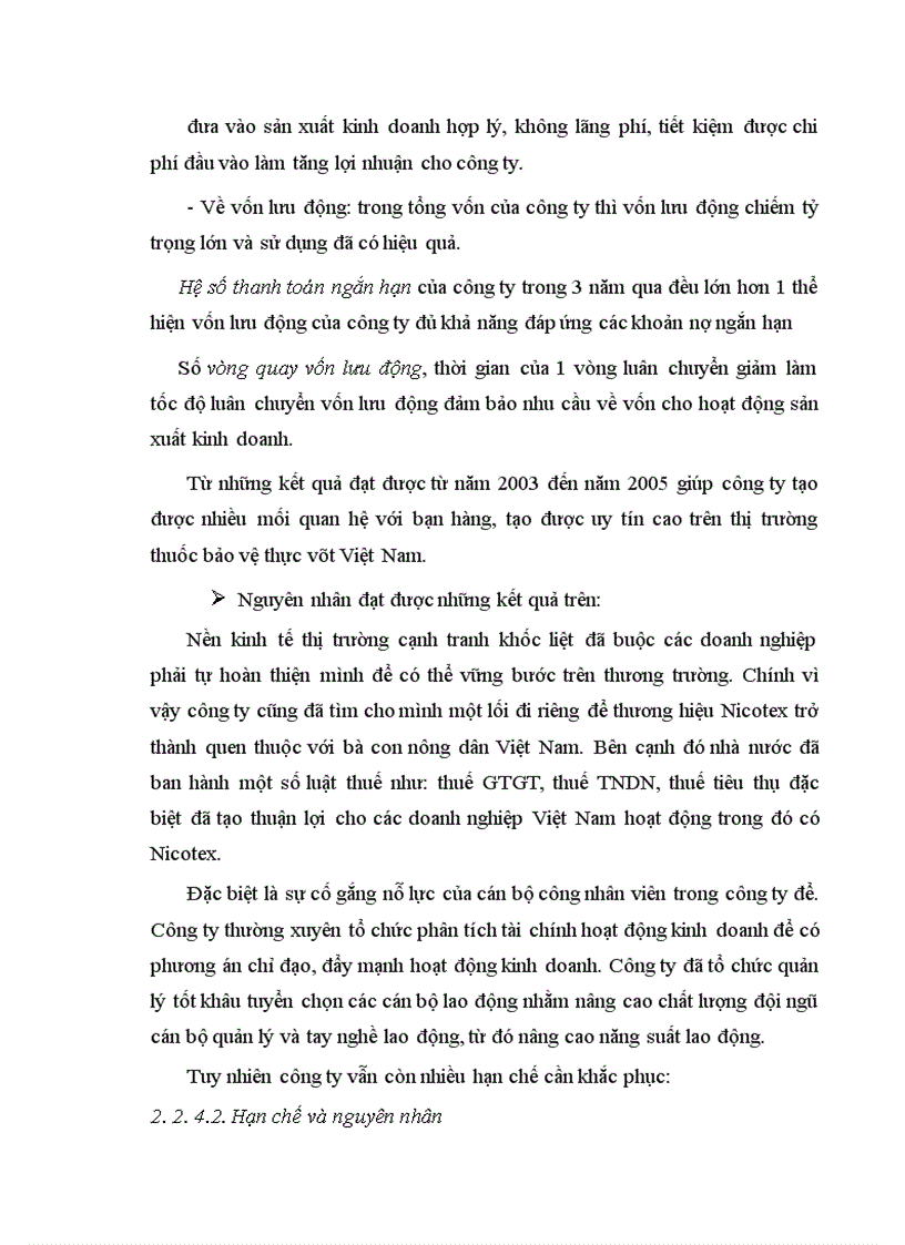 image for page Nâng cao hiệu quả sử dụng vốn tại Công ty cổ phần Nicotex 1
