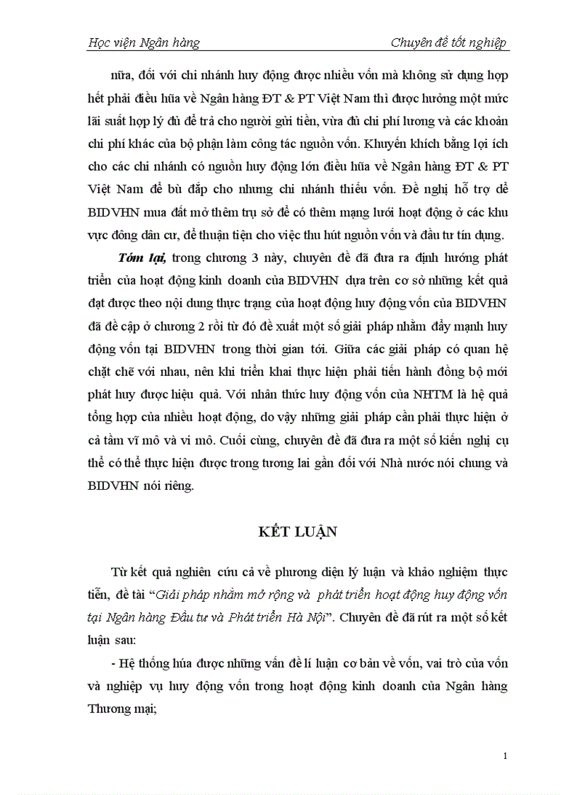 image for page Giải pháp nhằm mở rộng và phát triển hoạt động huy động vốn tại Ngân hàng Đầu tư và Phát triển Đông Anh 1
