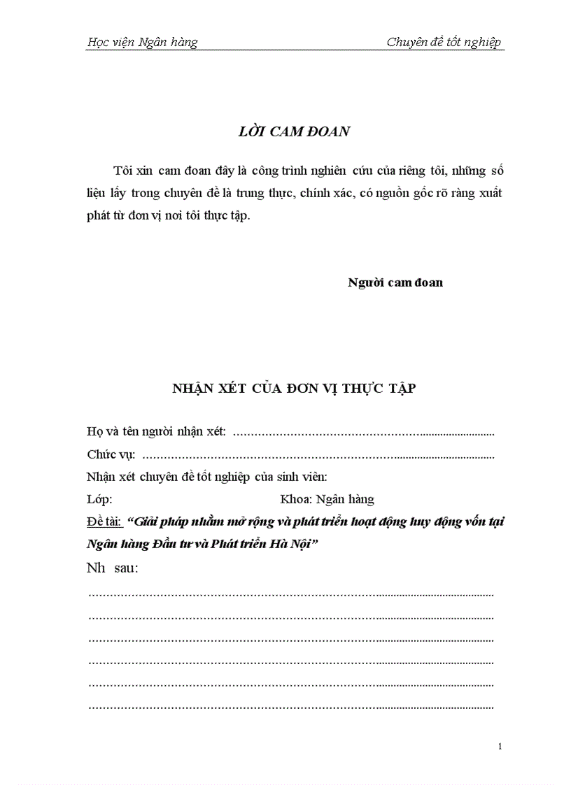 image for page Giải pháp nhằm mở rộng và phát triển hoạt động huy động vốn tại Ngân hàng Đầu tư và Phát triển Đông Anh 1