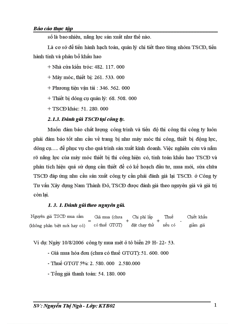 image for page Hoàn thiện công tác kế toán TSCĐ tại Công ty Tư vấn Xây dựng Nam Thành Đô 1