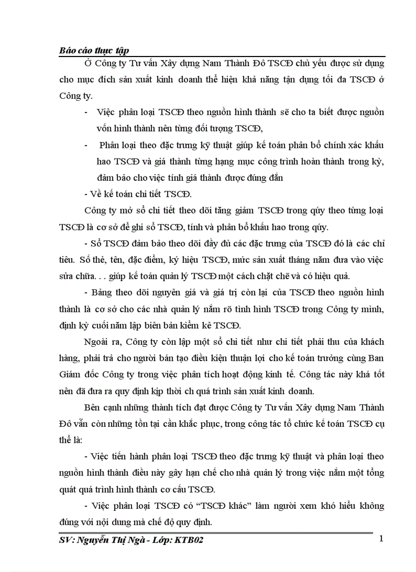 image for page Hoàn thiện công tác kế toán TSCĐ tại Công ty Tư vấn Xây dựng Nam Thành Đô 1