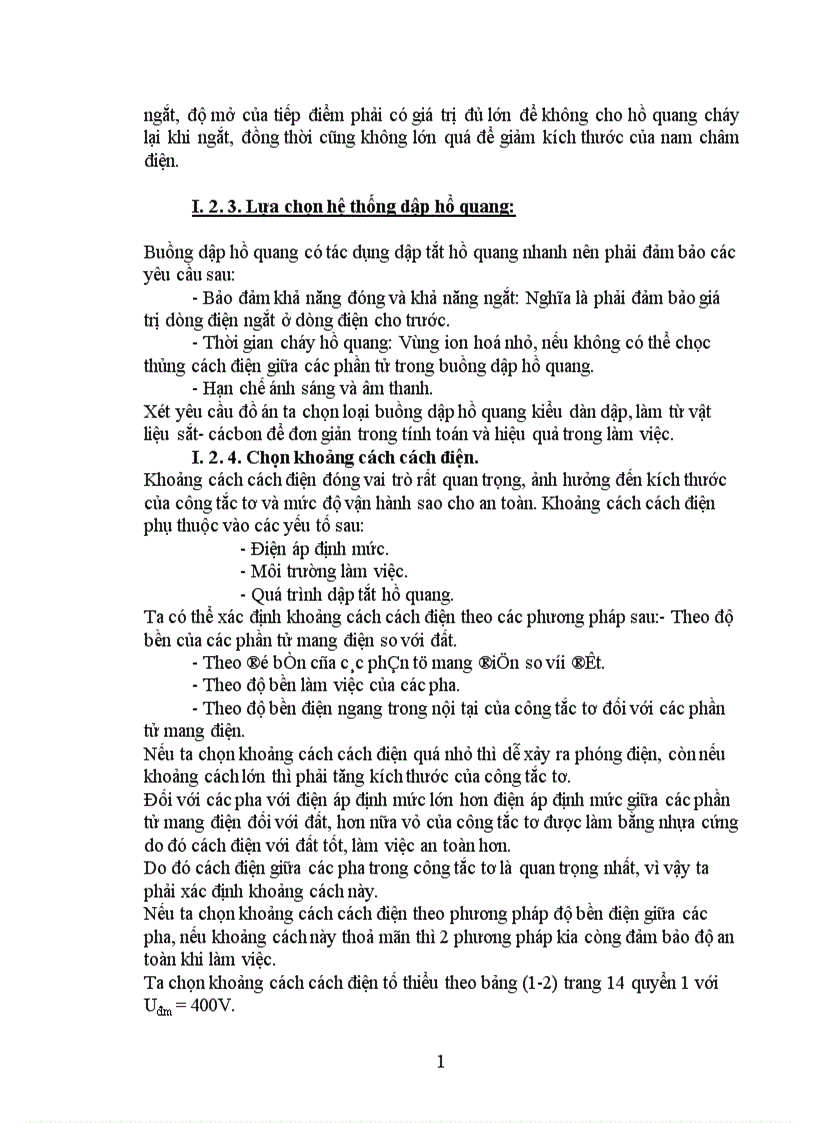image for page Thiết kế khí cụ điện hạ áp công tắc tơ xoay chiều ba pha 1