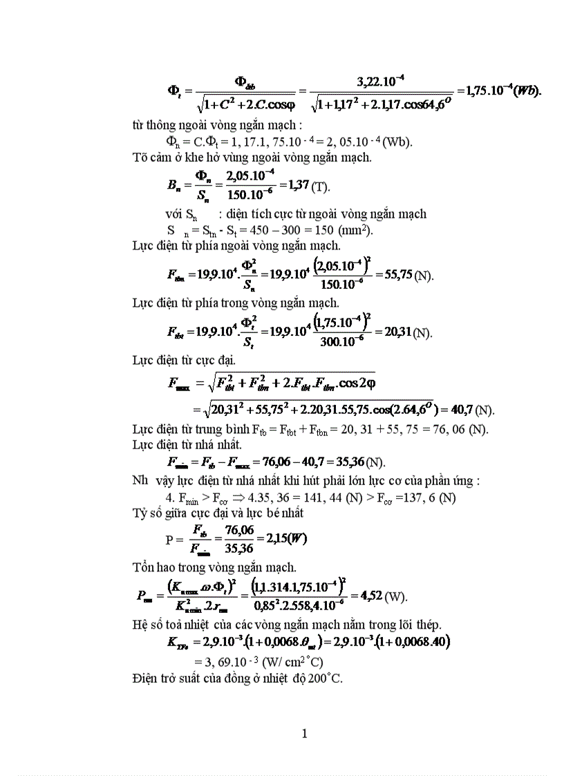 image for page Thiết kế khí cụ điện hạ áp công tắc tơ xoay chiều ba pha 1