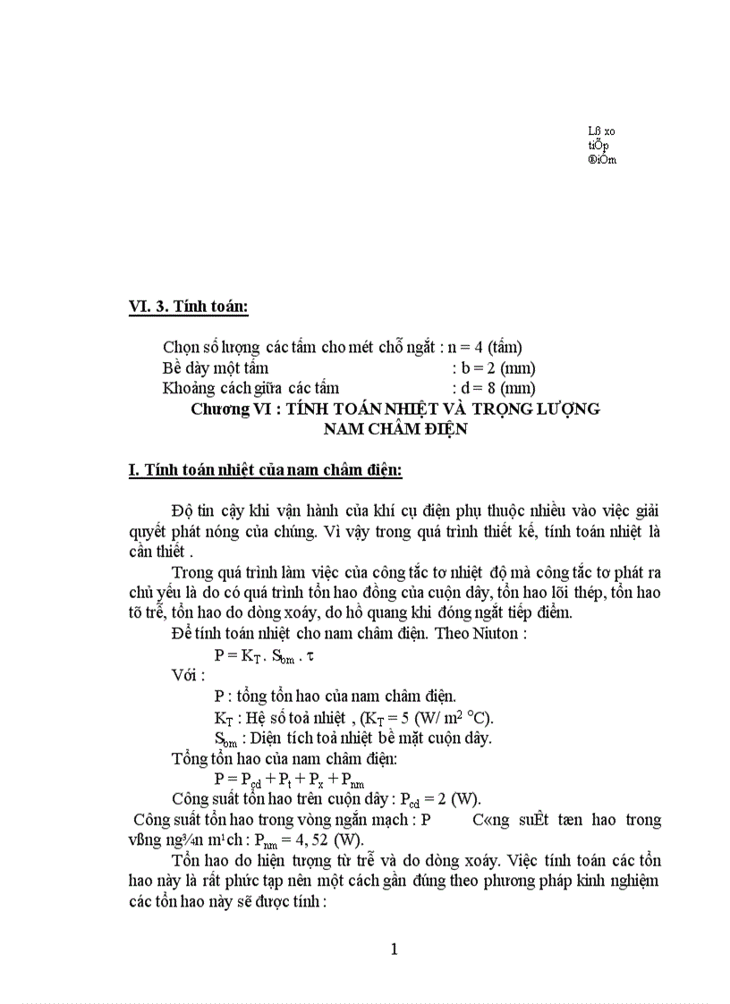 image for page Thiết kế khí cụ điện hạ áp công tắc tơ xoay chiều ba pha 1