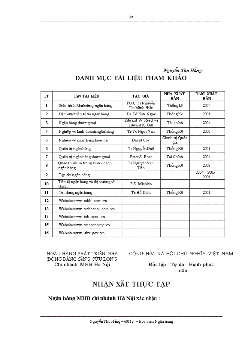 image for page Giải pháp mở rộng dịch vụ gắn liền với nâng cao chất lượng cho vay tiêu dùng tại chi nhánh MHB Hà Nội 1